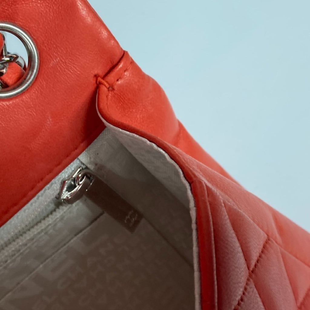 Chanel Red Color Leather Shoulder Bag