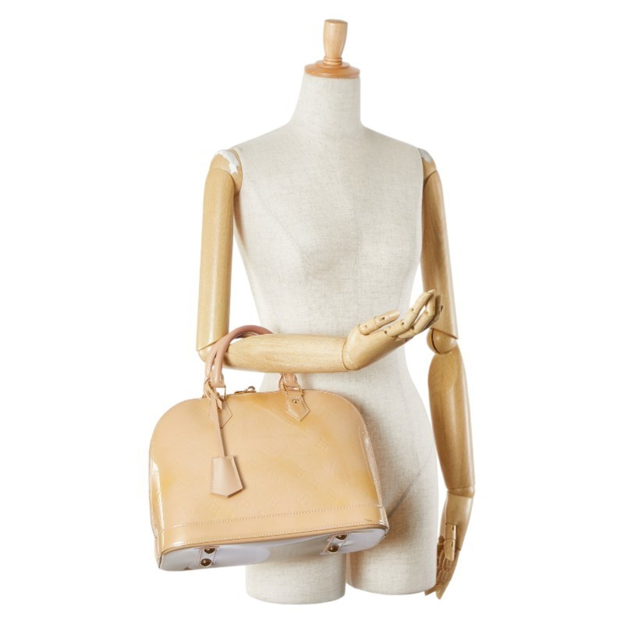 Louis Vuitton Beige Poodle Monogram Vernis Handbag