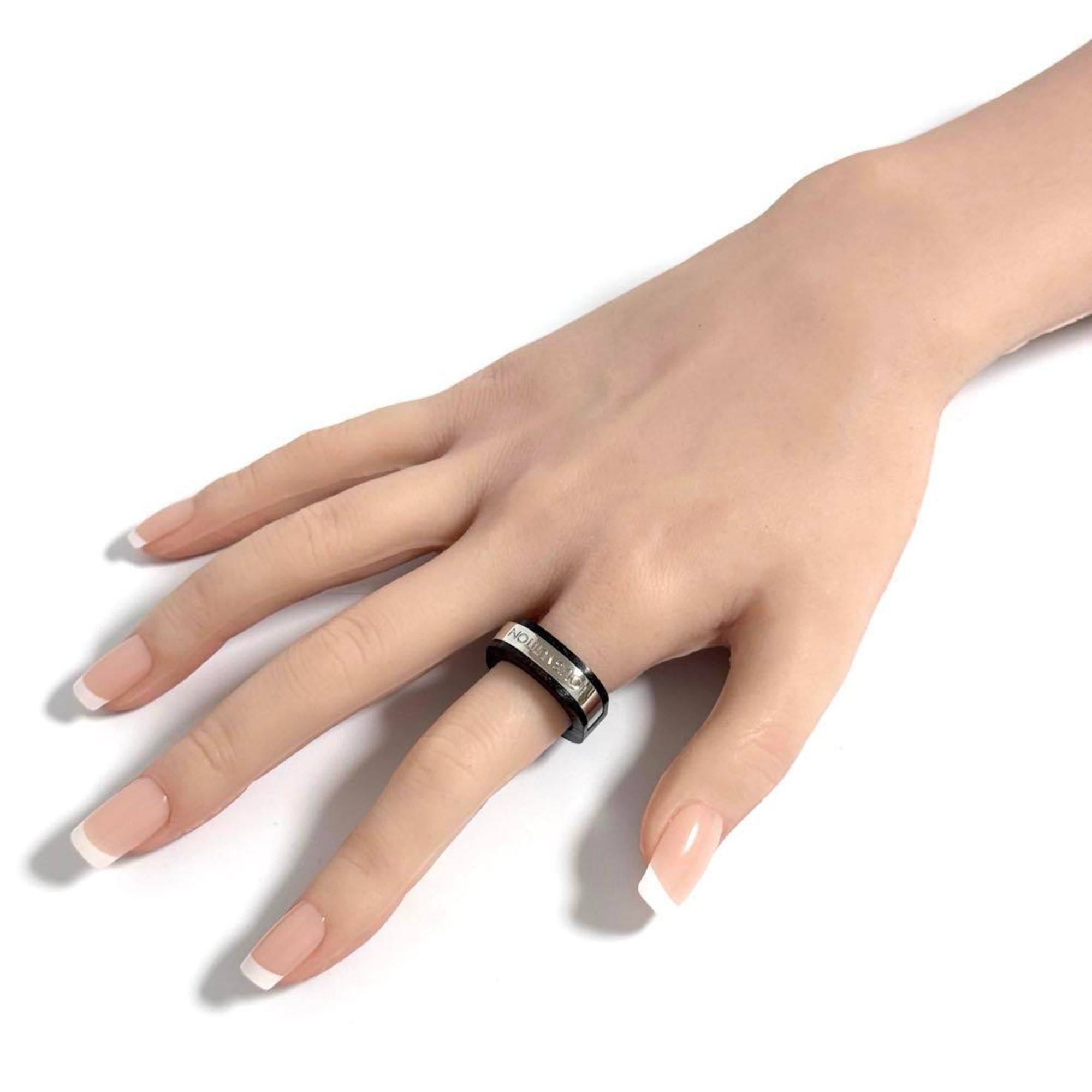 Louis Vuitton Metal Wood Band Ring