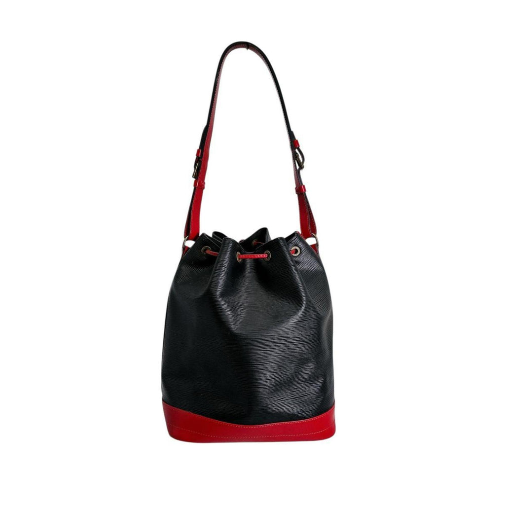 Louis Vuitton Black Castilian Red Noir Epi Leather Shoulder Bag