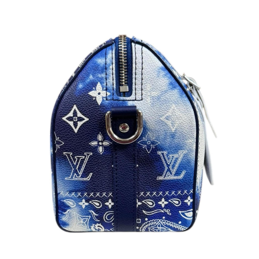 Louis Vuitton Blue White Monogram Shoulder Bag