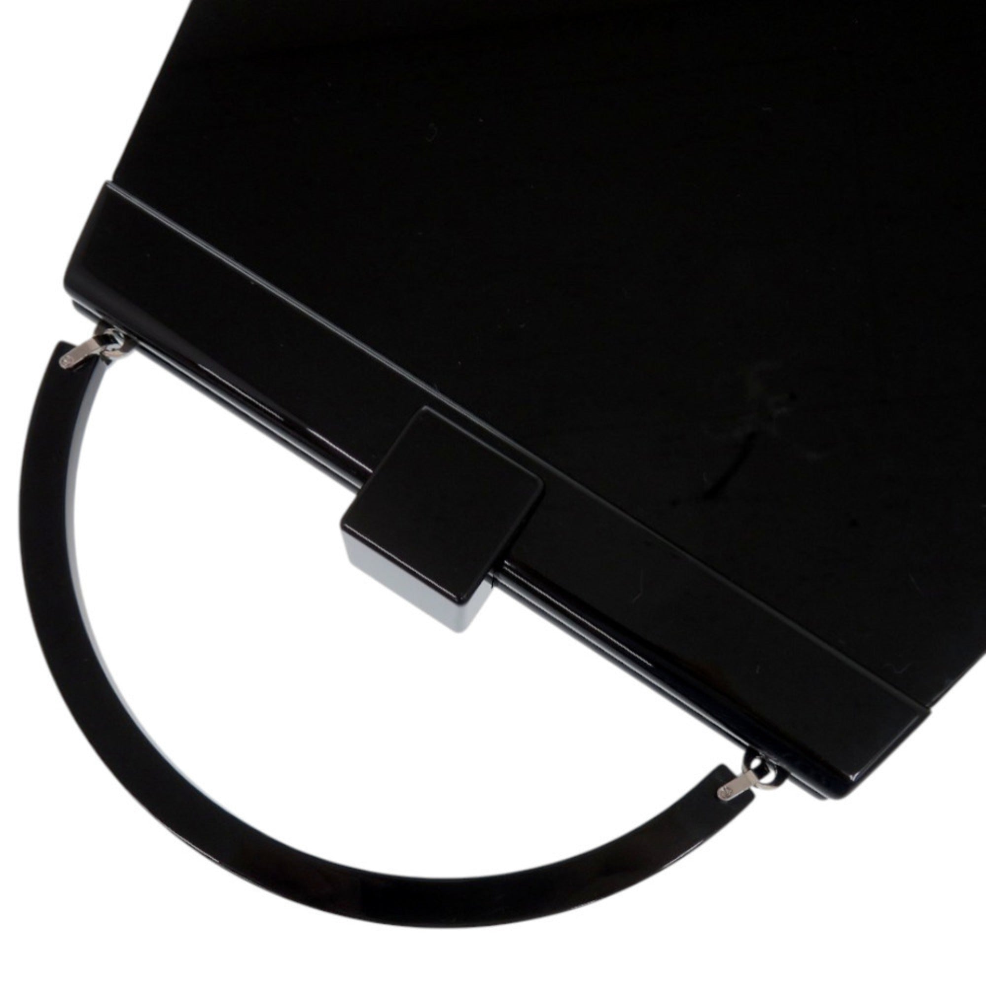 Louis Vuitton Black Plastic Leather Handbag