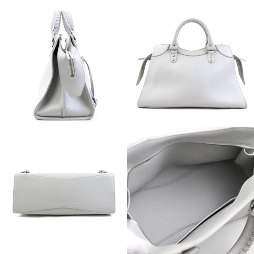 Balenciaga Light Gray Leather Handbag Shoulder