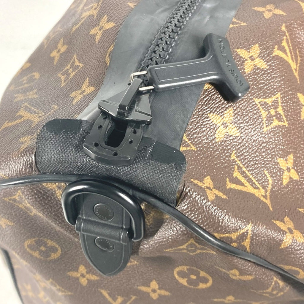 Louis Vuitton Black Brown Monogram Canvas Boston Bag