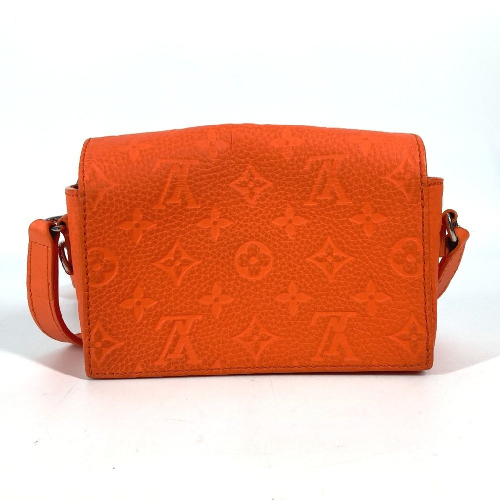Louis Vuitton Orange Leather Pochette Shoulder Bag