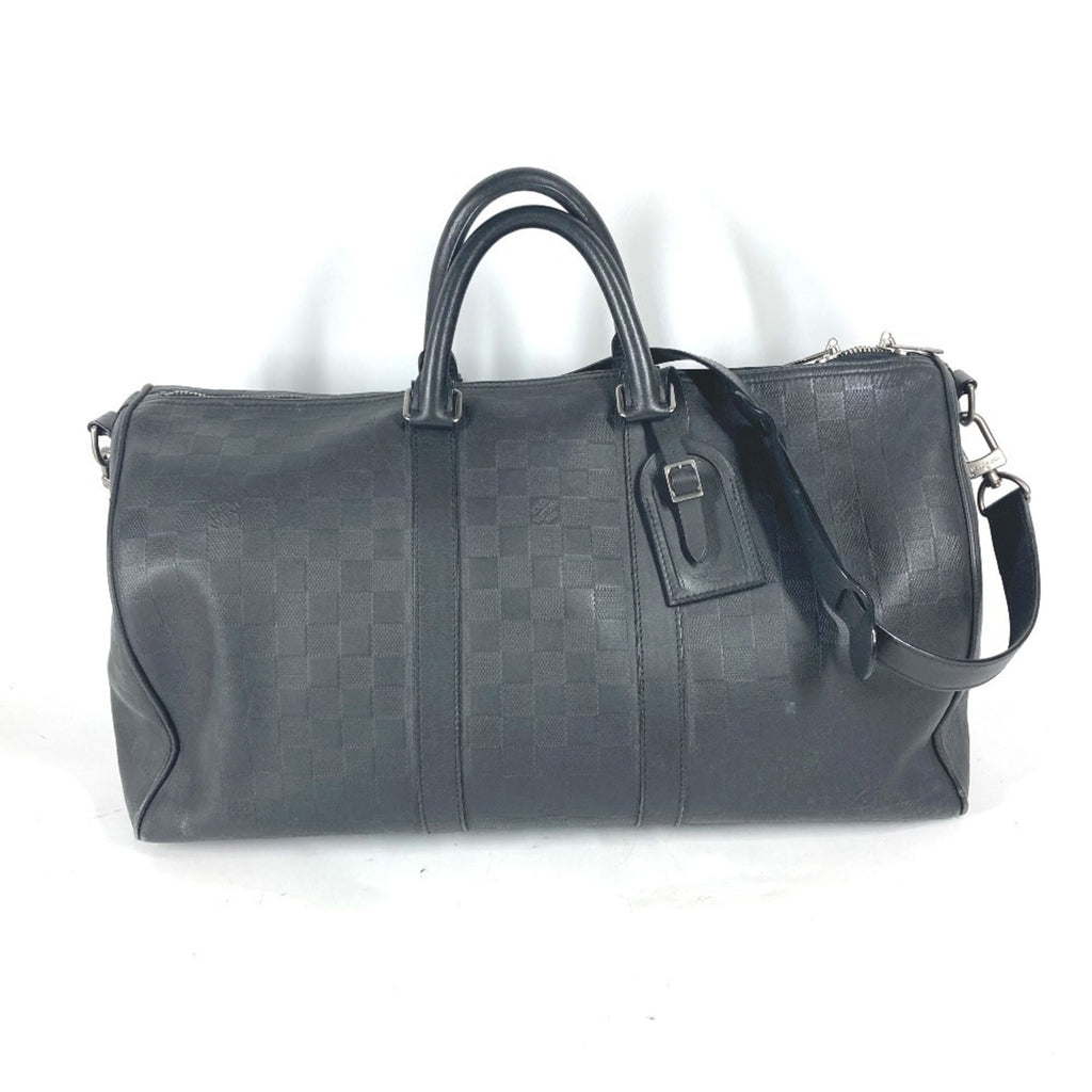 Louis Vuitton Black Onyx Damier Infini Boston Bag Shoulder Bag