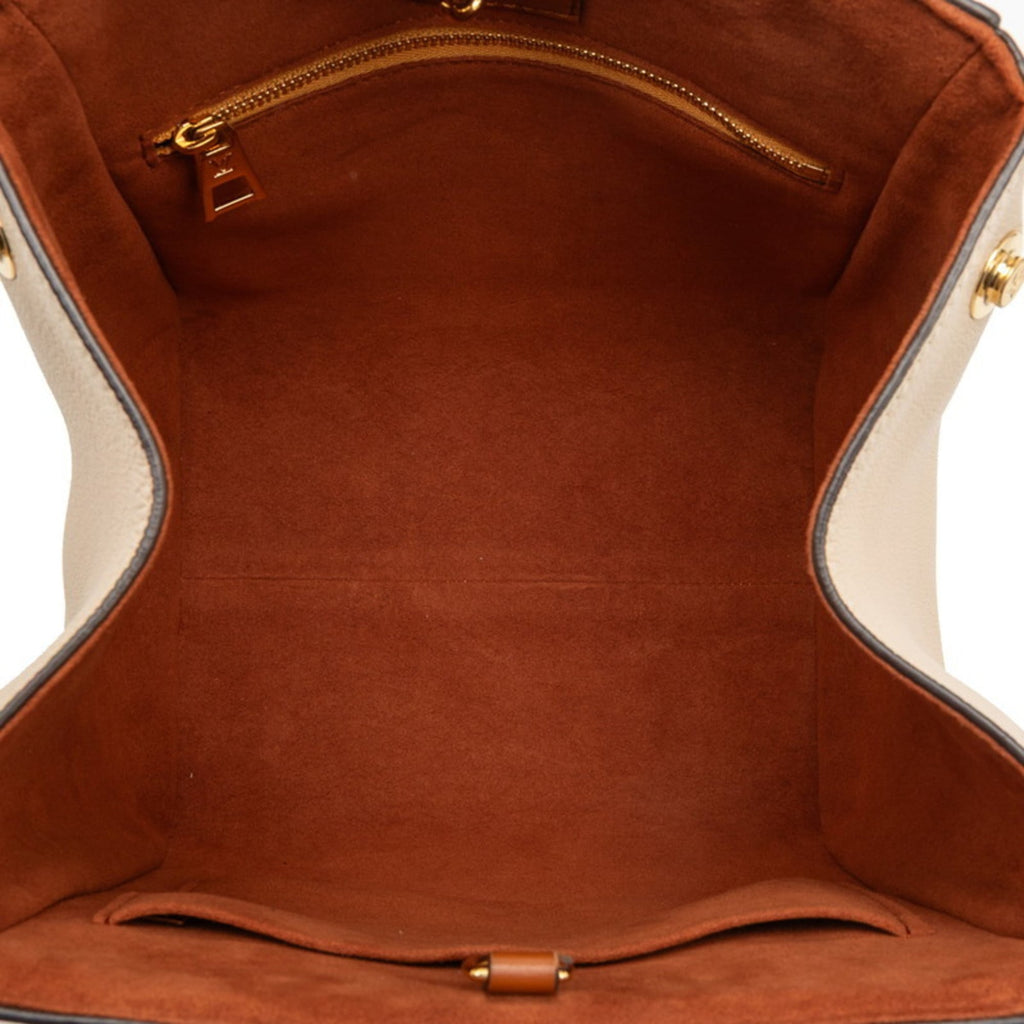 Louis Vuitton Beige Brown Red Color Pvc Leather Handbag Shoulder Bag