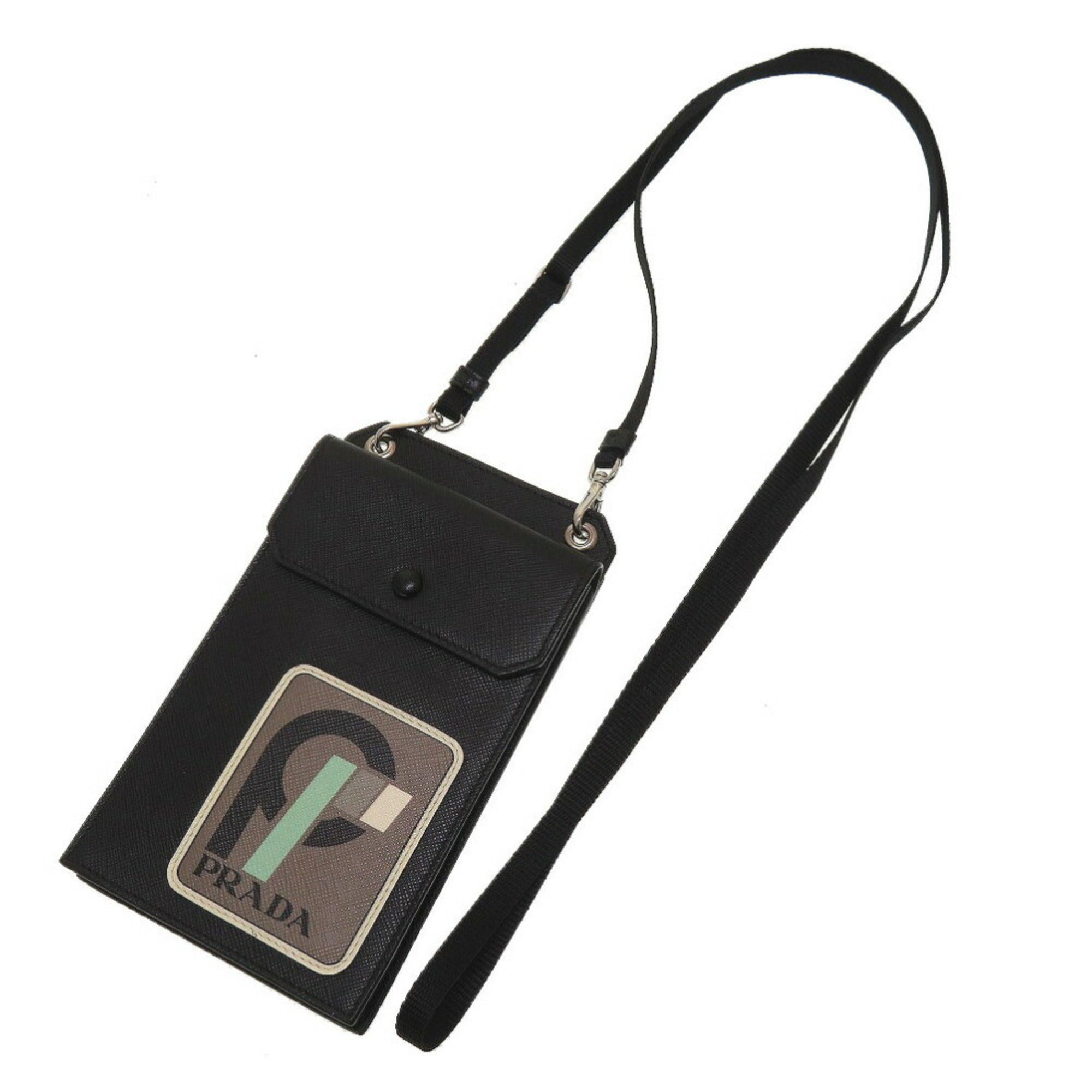 Prada Black Leather Shoulder Bag
