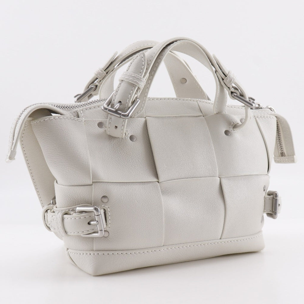 Bottega Veneta White Leather Handbag