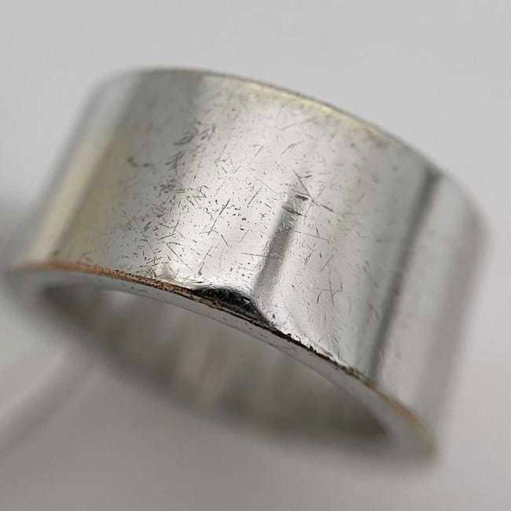 Christian Dior Silver Metal Band Ring (Pre-Owned)