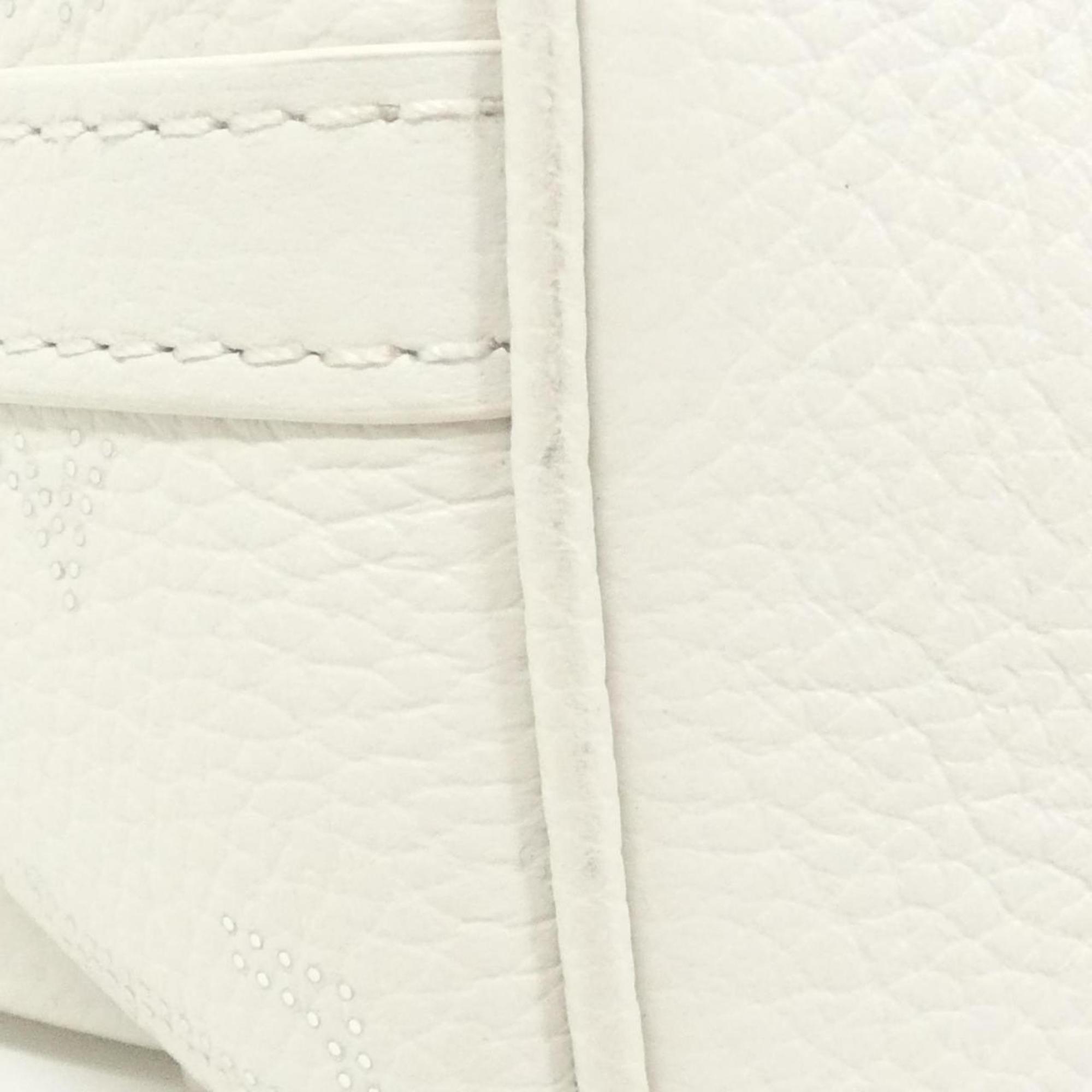 Louis Vuitton Mahina White Leather Handbag