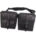 Gucci Black Leather Gg Leather Pouch Sling Bag (Pre-Owned)