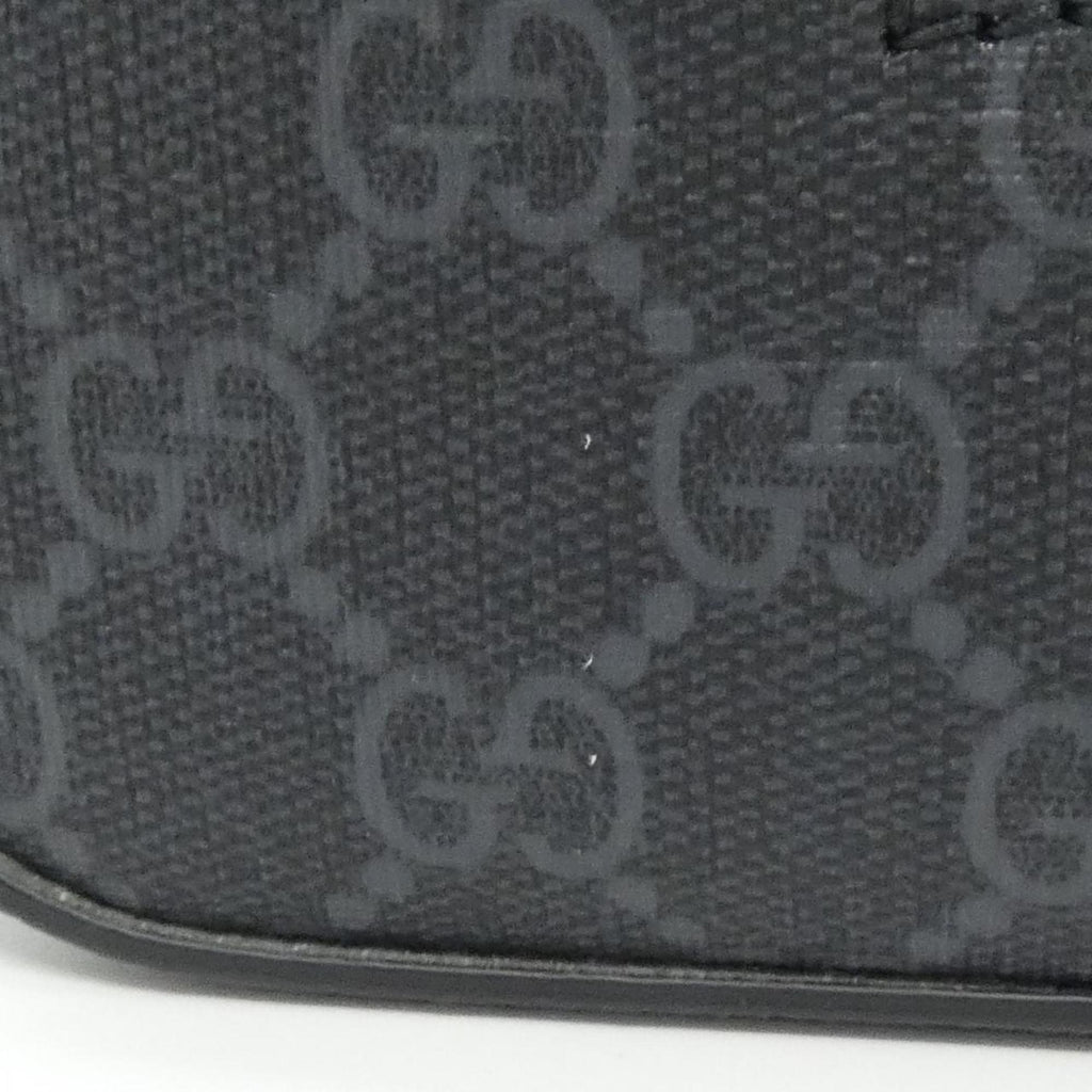 Gucci Black Gray Gg Supreme Canvas Clutch Bag Pouch (Pre-Owned)