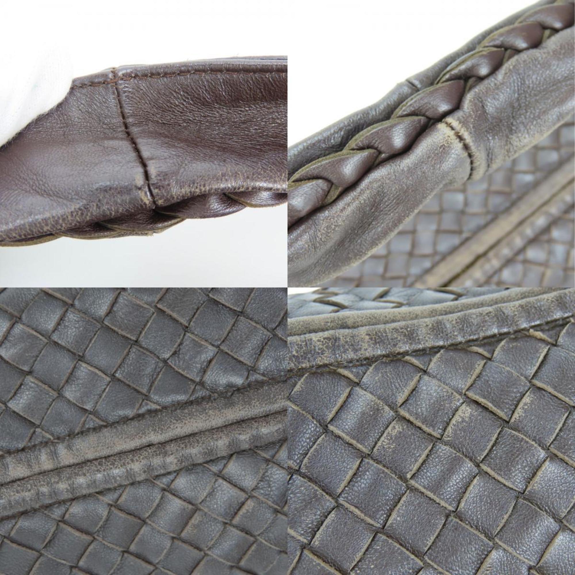 Bottega Veneta Intrecciato Brown Leather Shoulder Bag