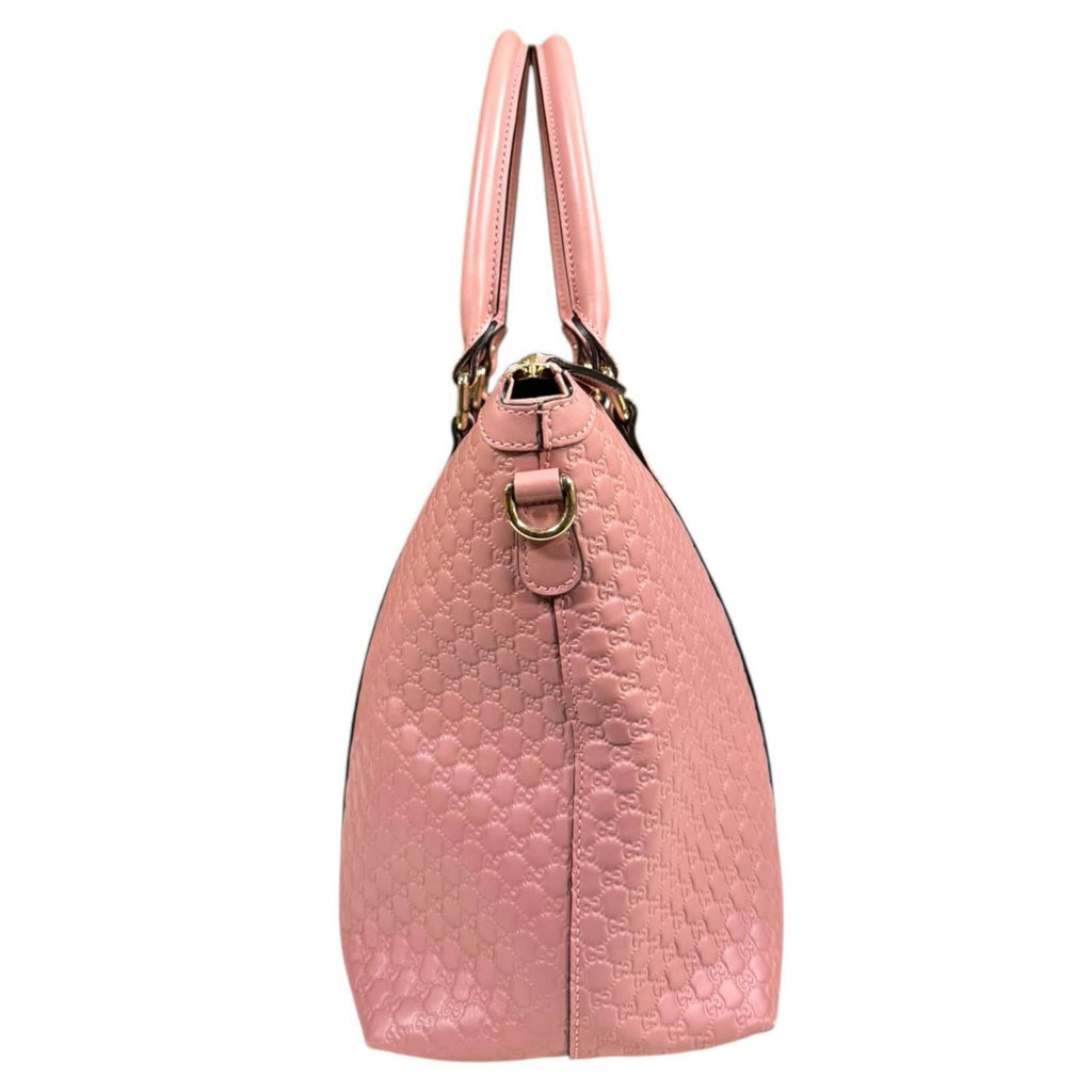 Gucci Pink Leather Shoulder Bag (Pre-Owned)