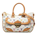 Louis Vuitton Blanc Multi-Color White Pvc Leather Handbag Shoulder Bag