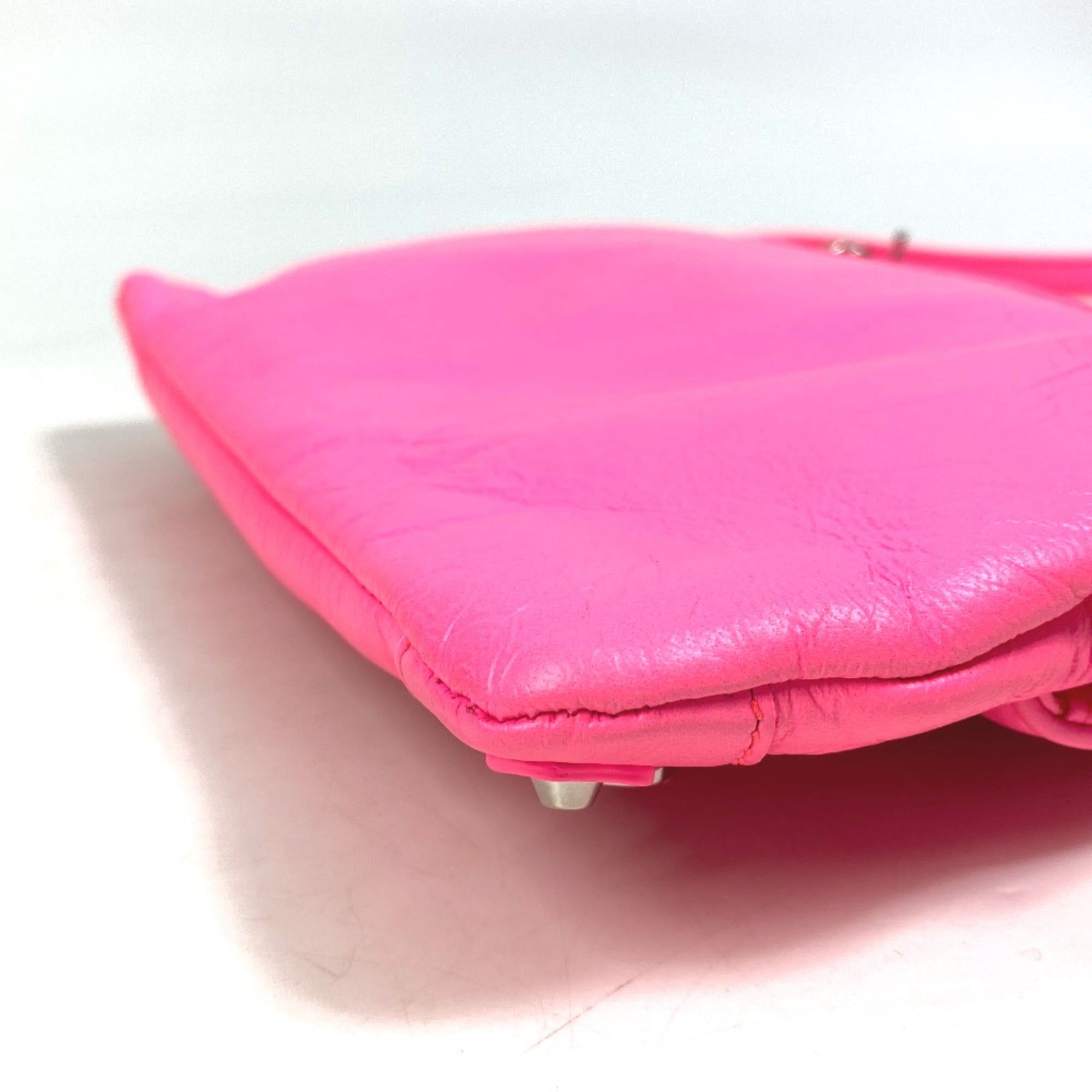 Balenciaga Pink Leather Clutch