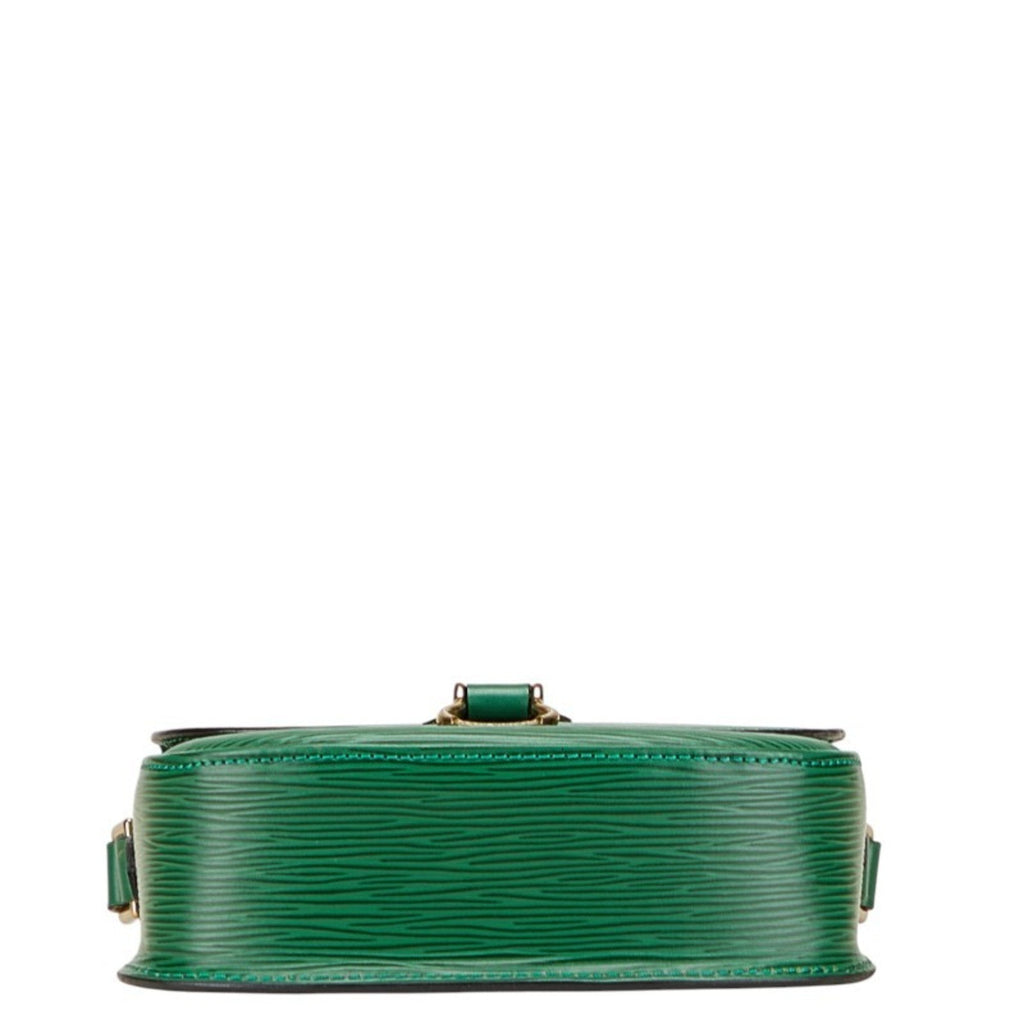 Louis Vuitton Epi Borneo Green Leather Shoulder Bag