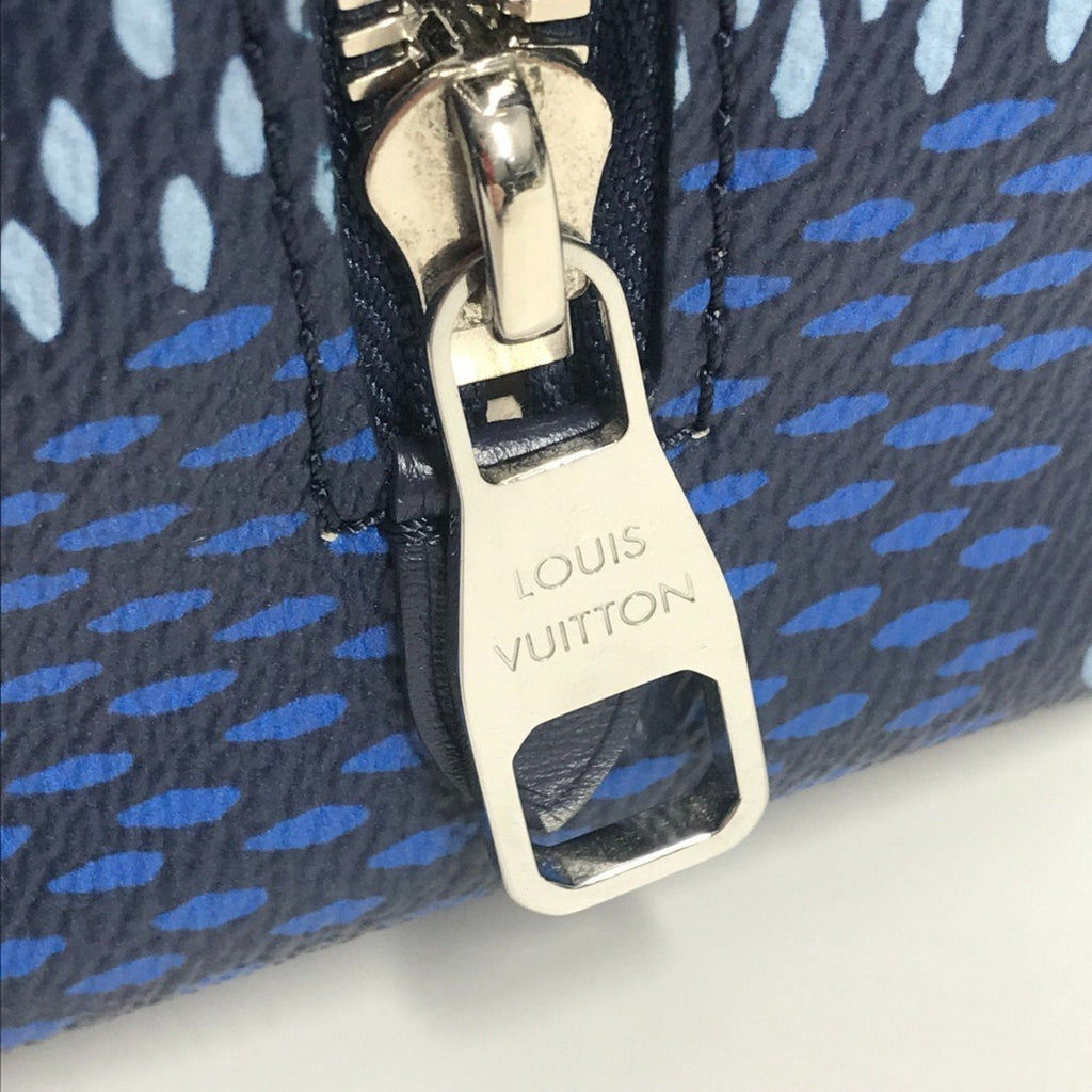 Louis Vuitton Blue Damier Canvas Clutch Bag