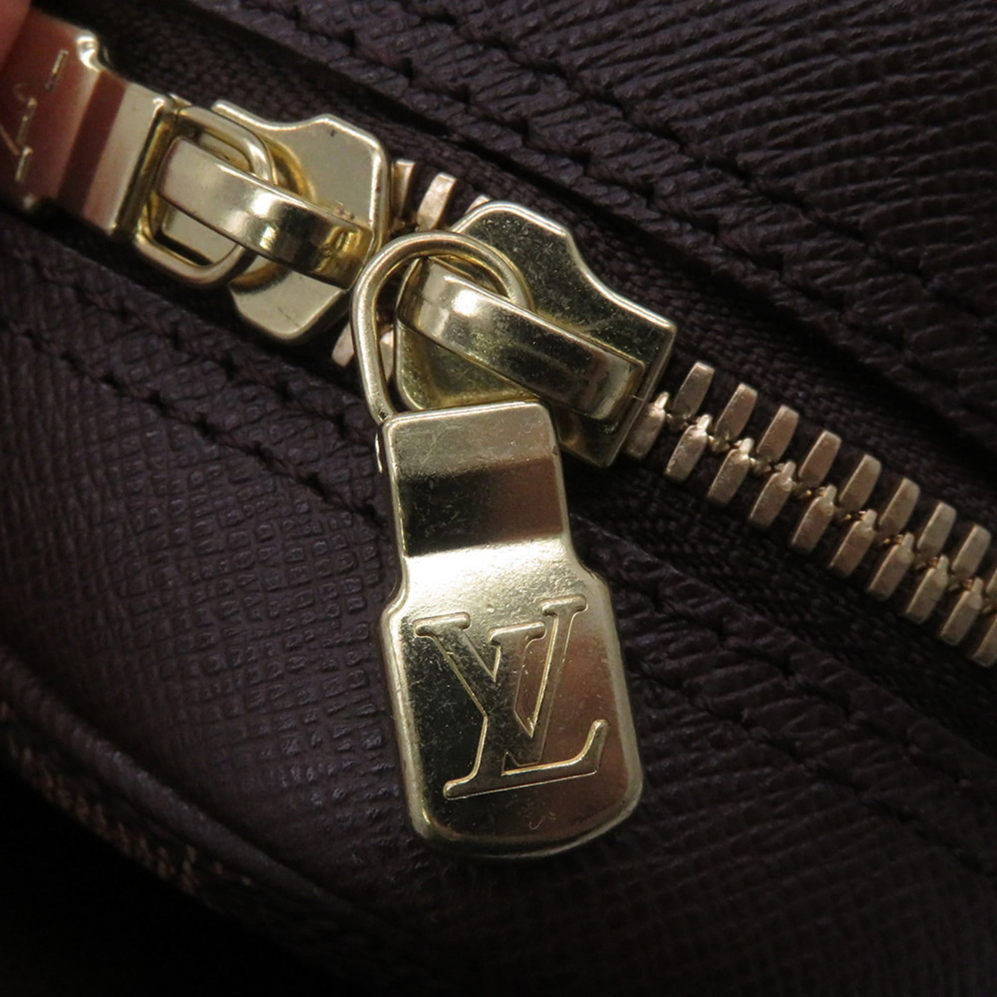 Louis Vuitton Red Color Coated Canvas Handbag