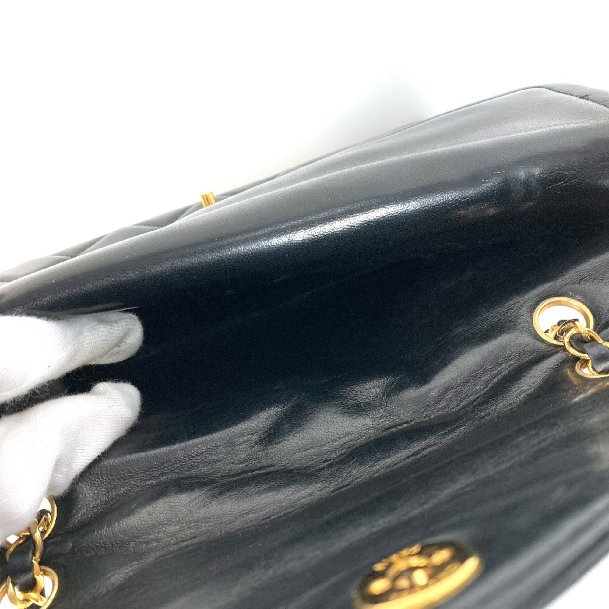 Chanel Black Leather Shoulder Bag
