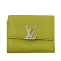 Louis Vuitton Taurillon Yellow Leather Wallet (Tri-Fold)