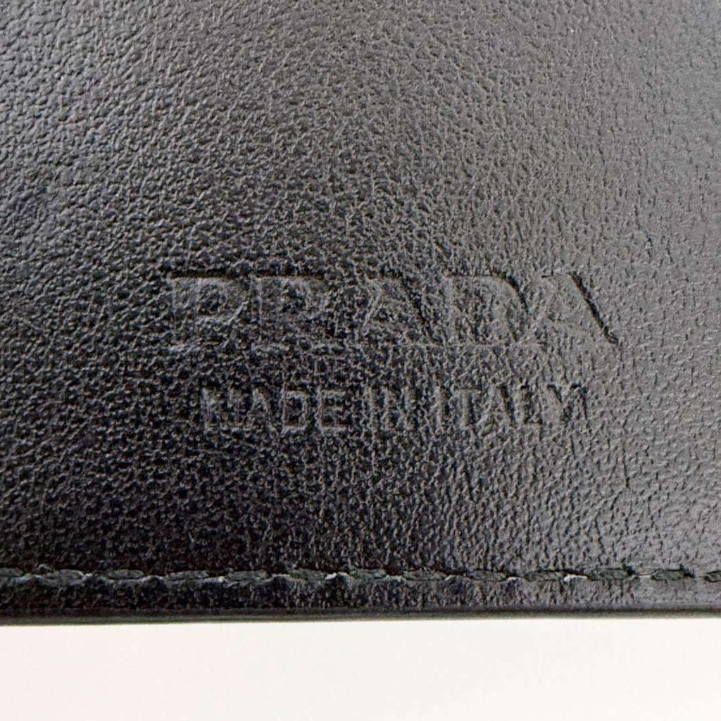 Prada Black Leather Wallet (Bi-Fold)