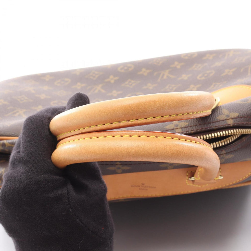 Louis Vuitton Brown Coated Canvas Leather Handbag
