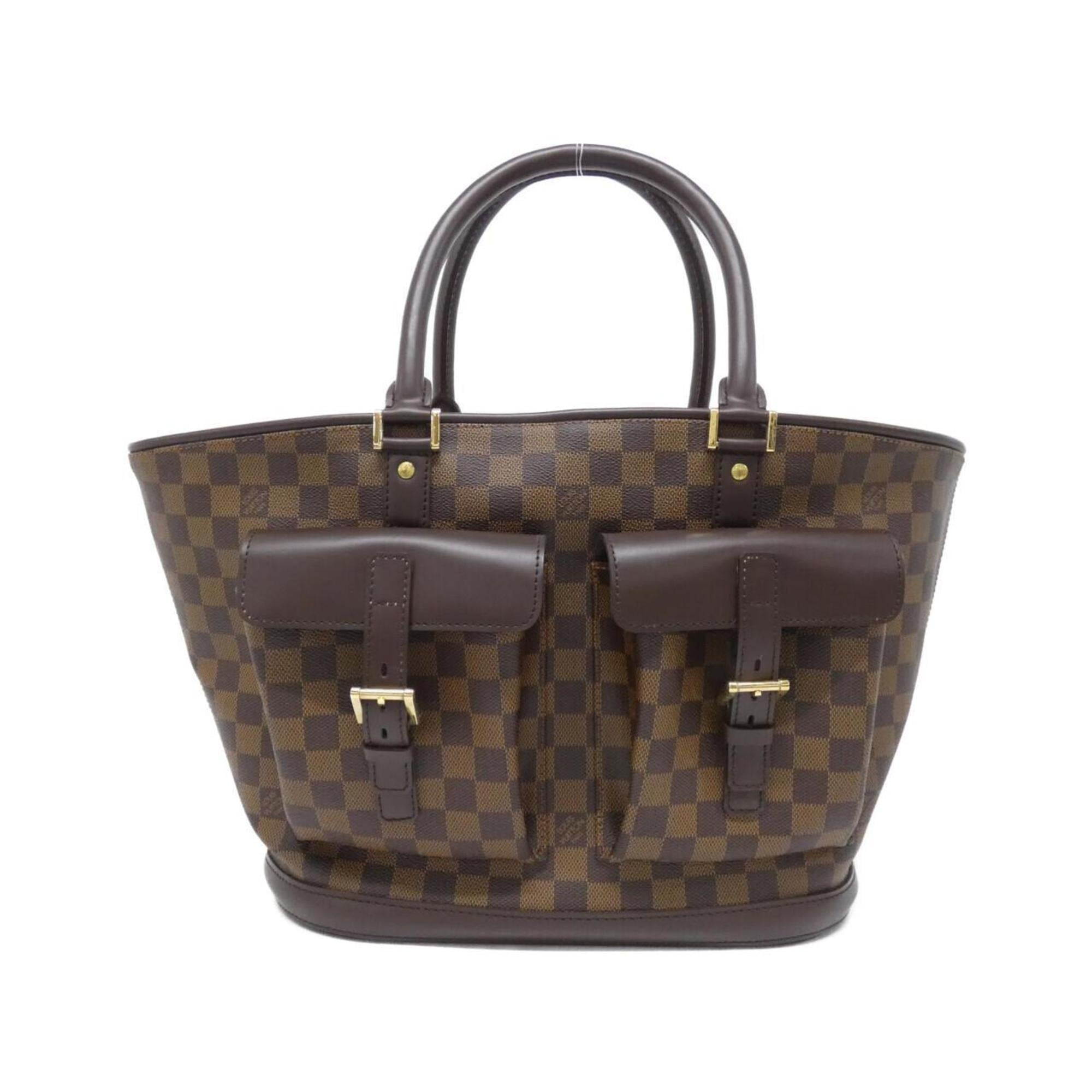 Louis Vuitton Brown Coated Canvas Handbag