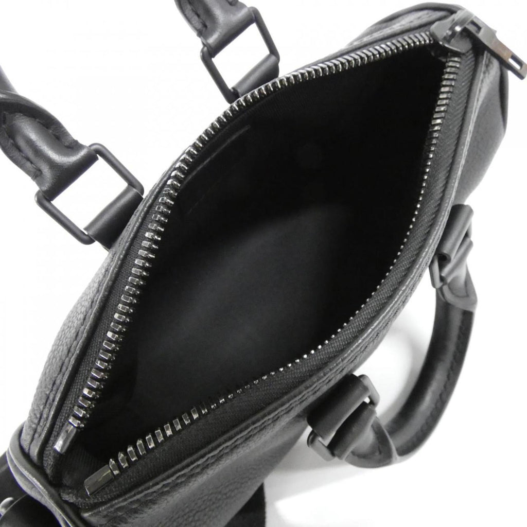Louis Vuitton Black Leather Boston Bag