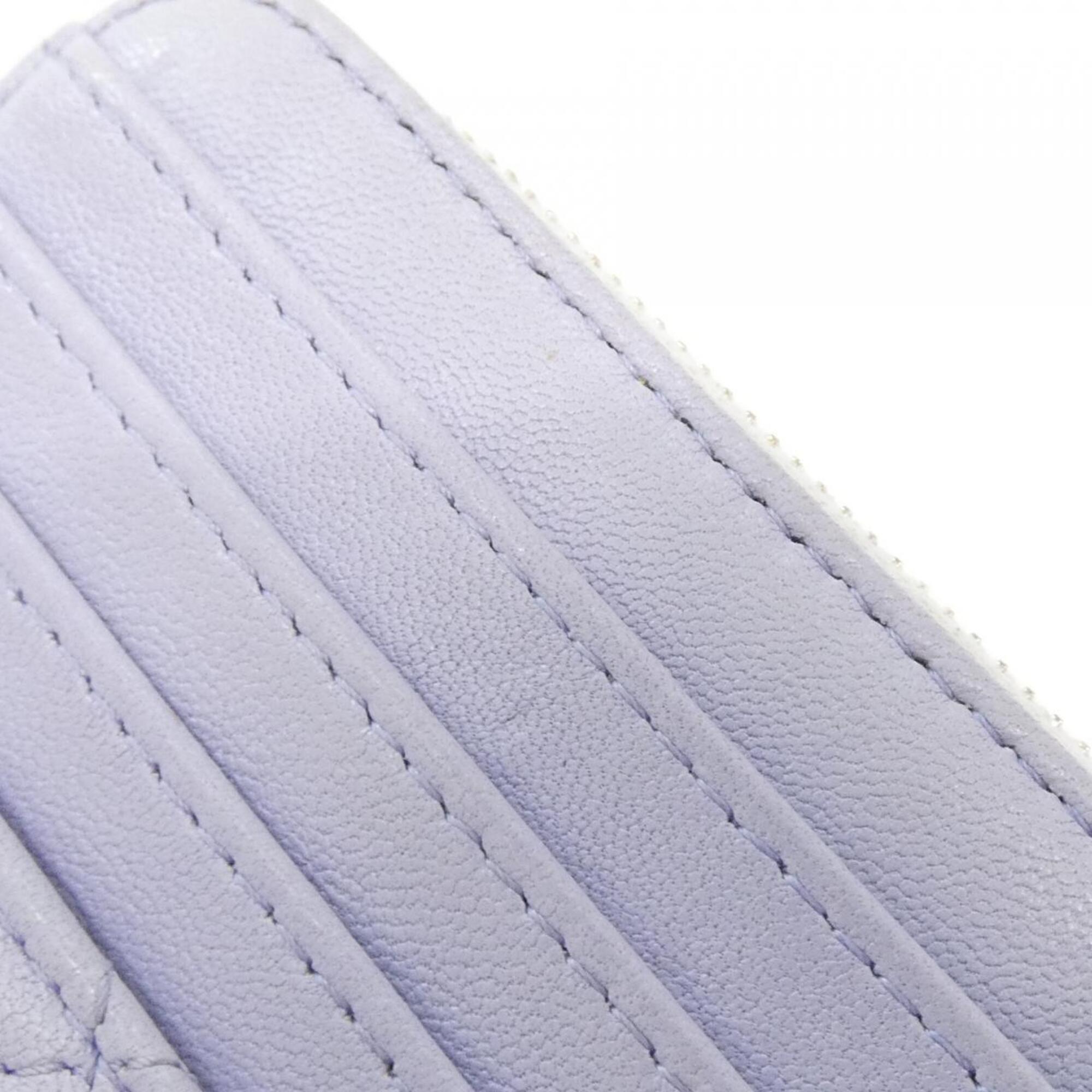 Chanel Purple Leather Coin Purse/Coin Case