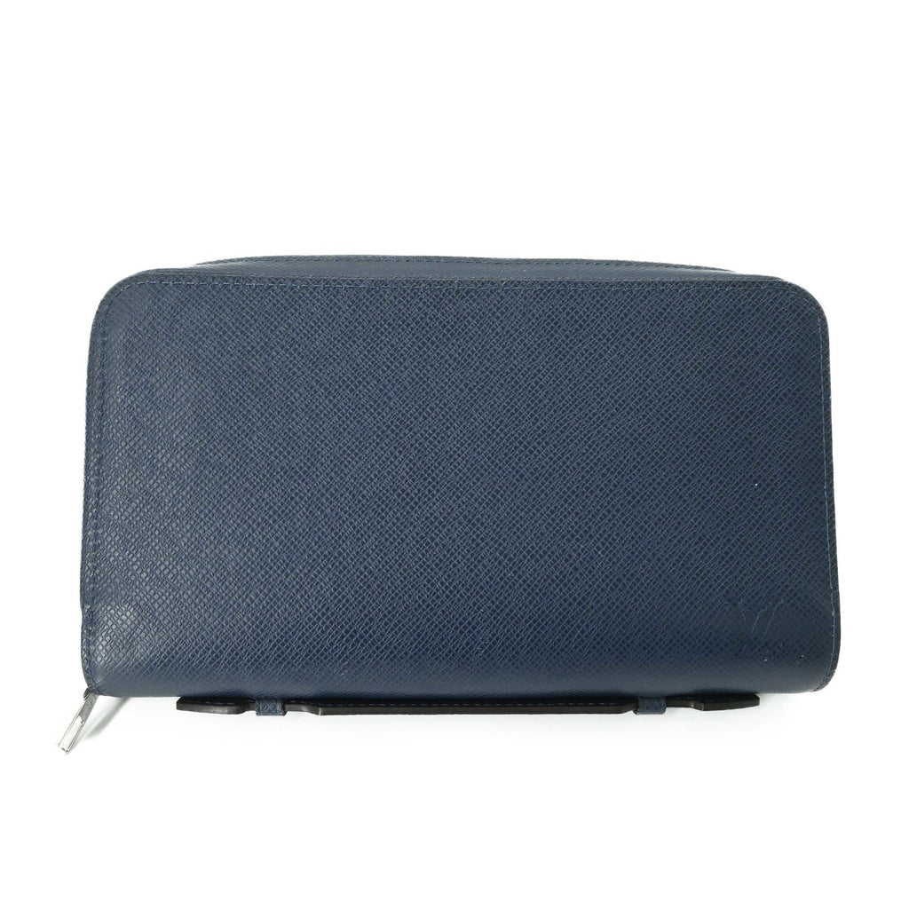 Louis Vuitton Taiga Navy Blue Taiga Leather Long Wallet