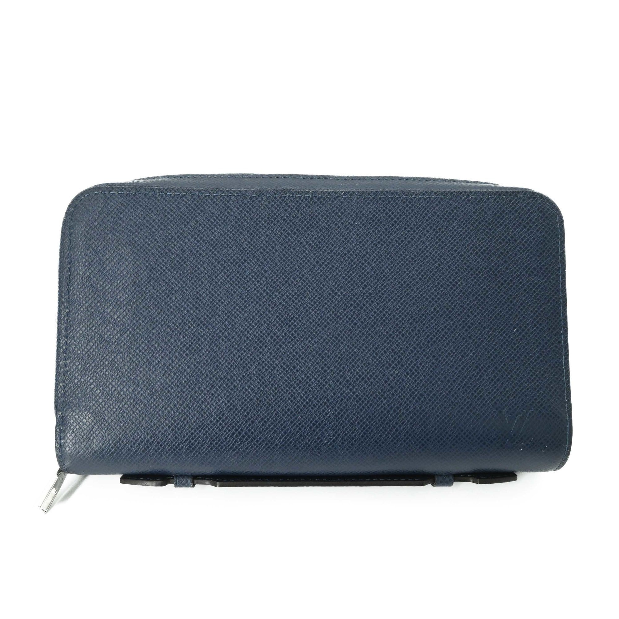 Louis Vuitton Taiga Navy Blue Taiga Leather Long Wallet