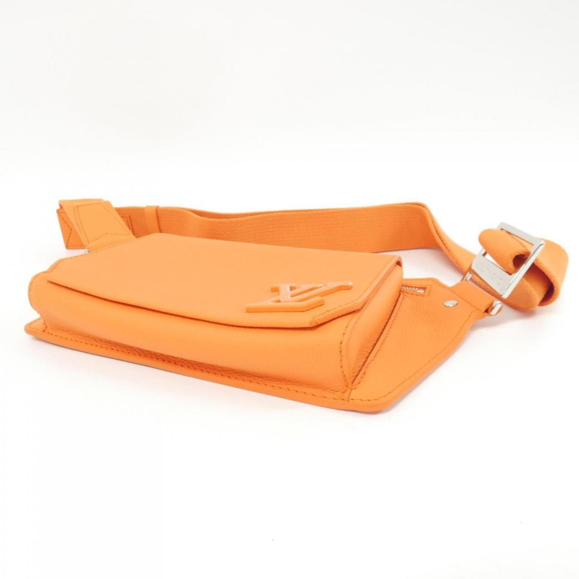 Louis Vuitton Orange Leather Shoulder Bag