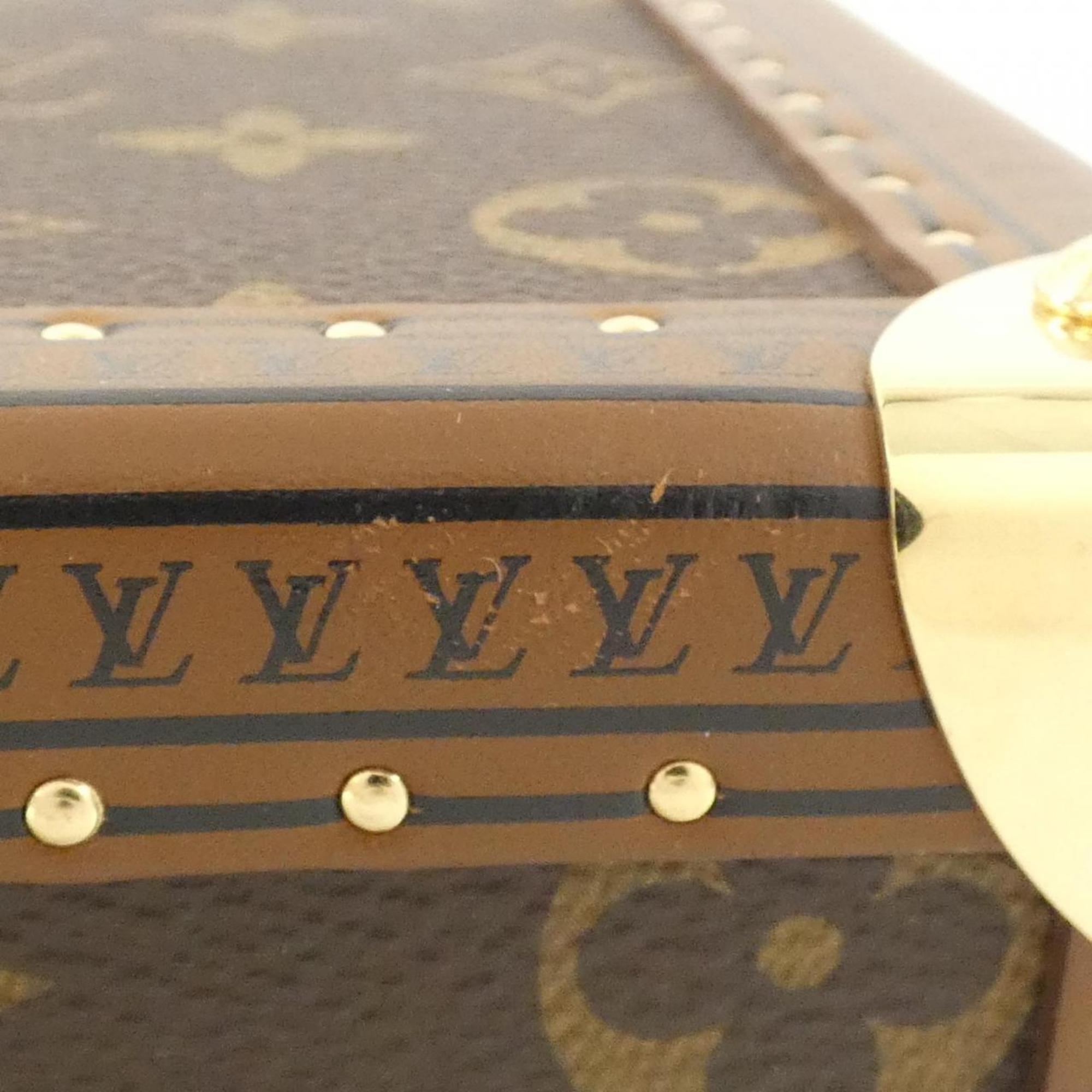 Louis Vuitton Marron Coated Canvas Handbag