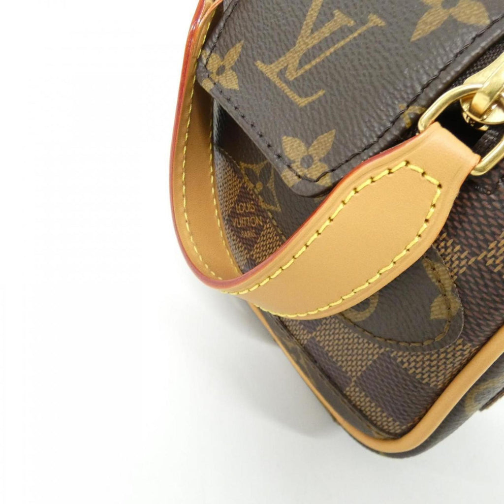 Louis Vuitton Brown Coated Canvas Handbag