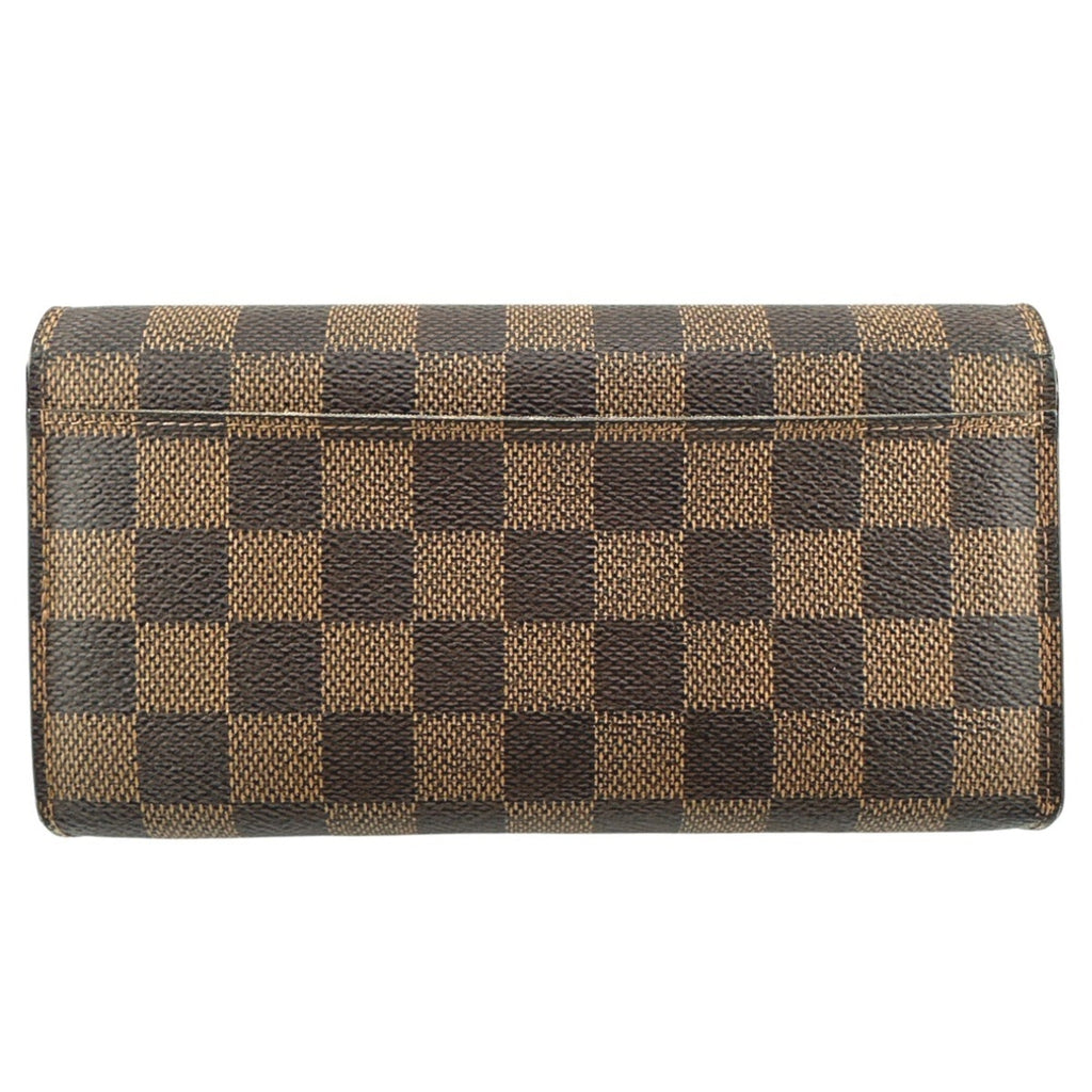 Louis Vuitton Brown Damier Canvas Long Wallet (Tri-Fold)