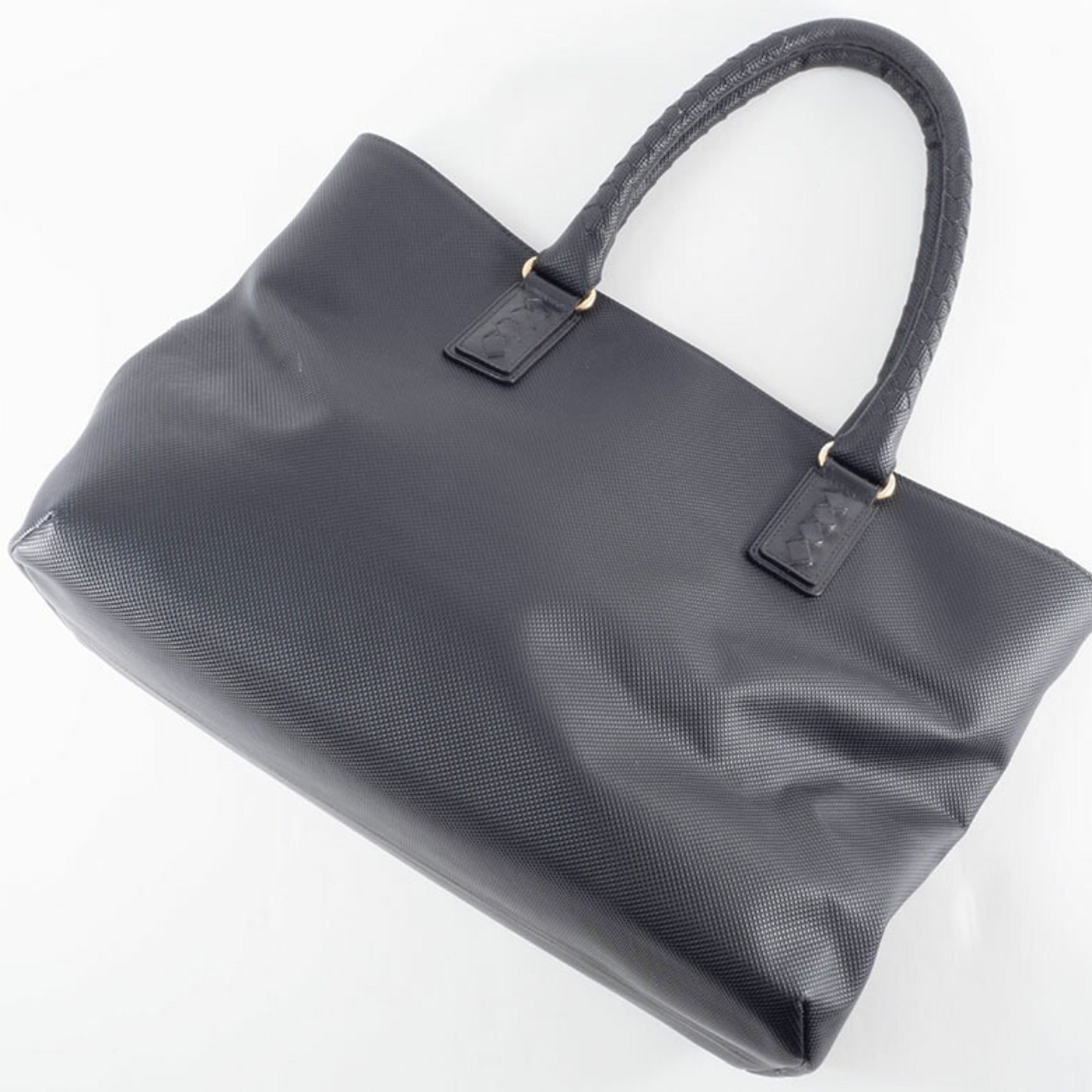Bottega Veneta Black Pvc Leather Tote Bag
