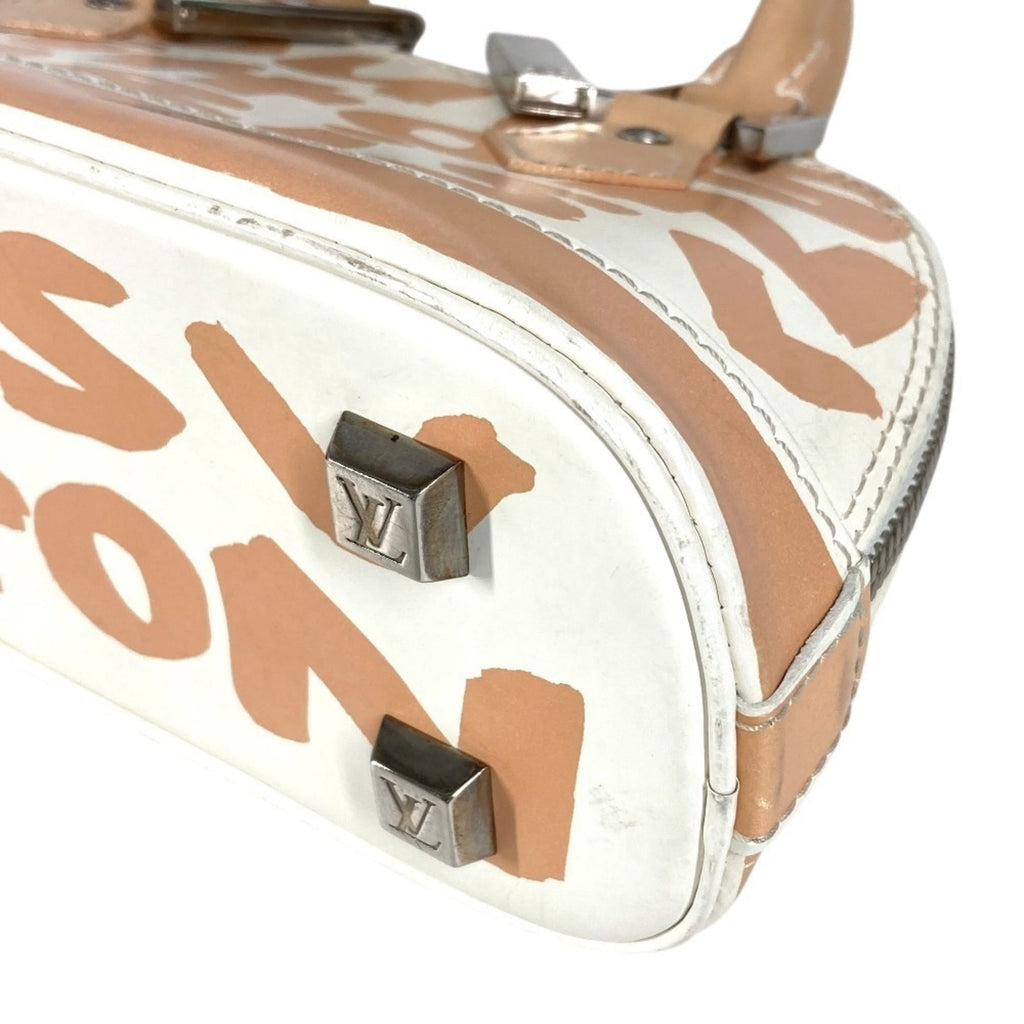Louis Vuitton Monogram Graffiti Beige White Monogram Graffiti Handbag