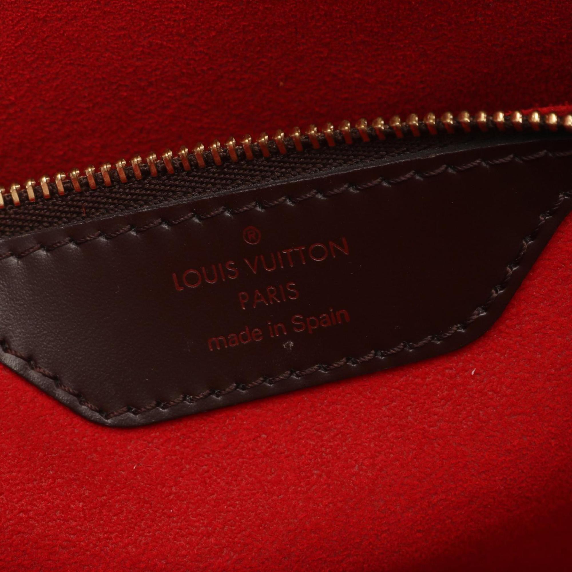 Louis Vuitton Brown Ebene Coated Canvas Leather Tote Bag