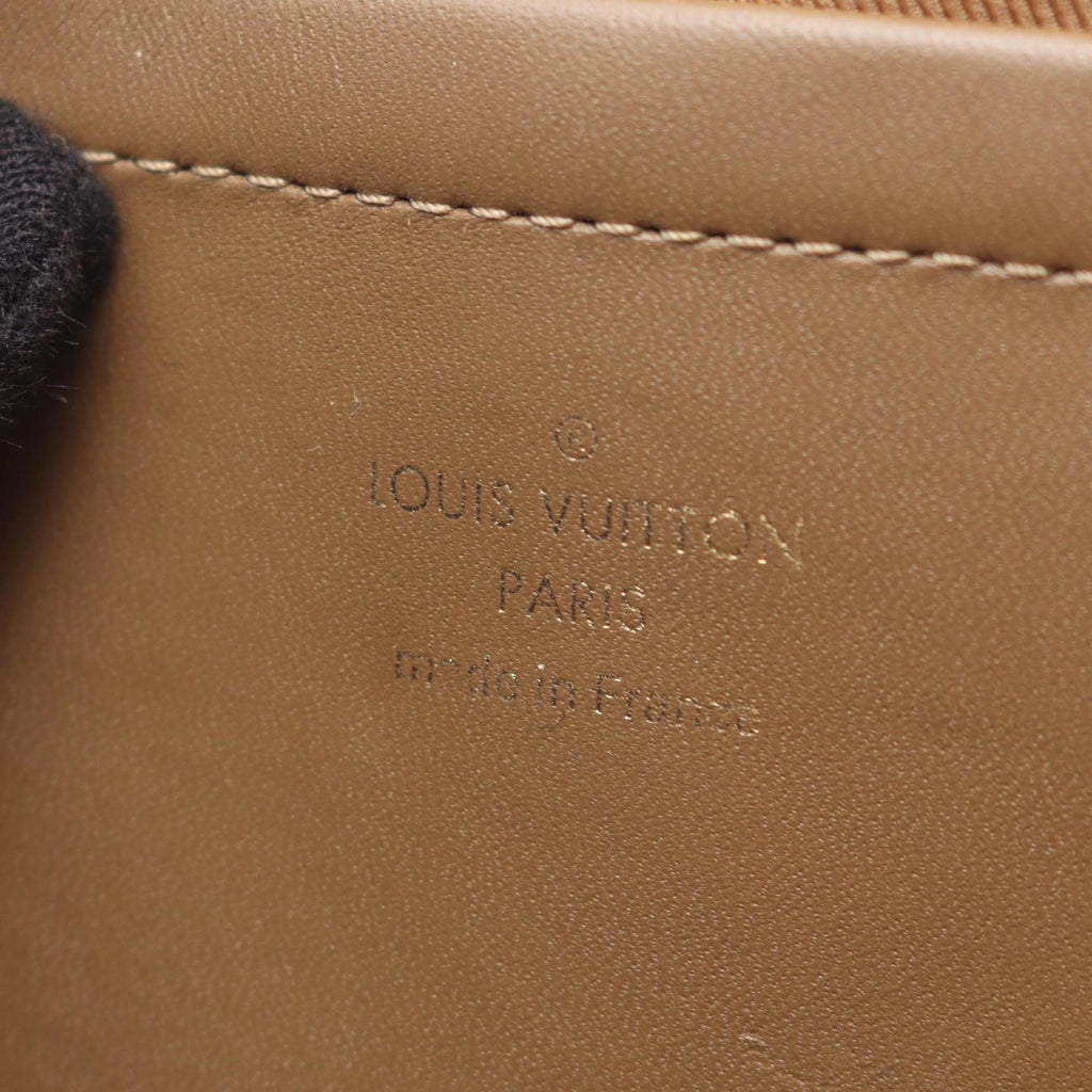 Louis Vuitton Brown Coated Canvas Leather Handbag
