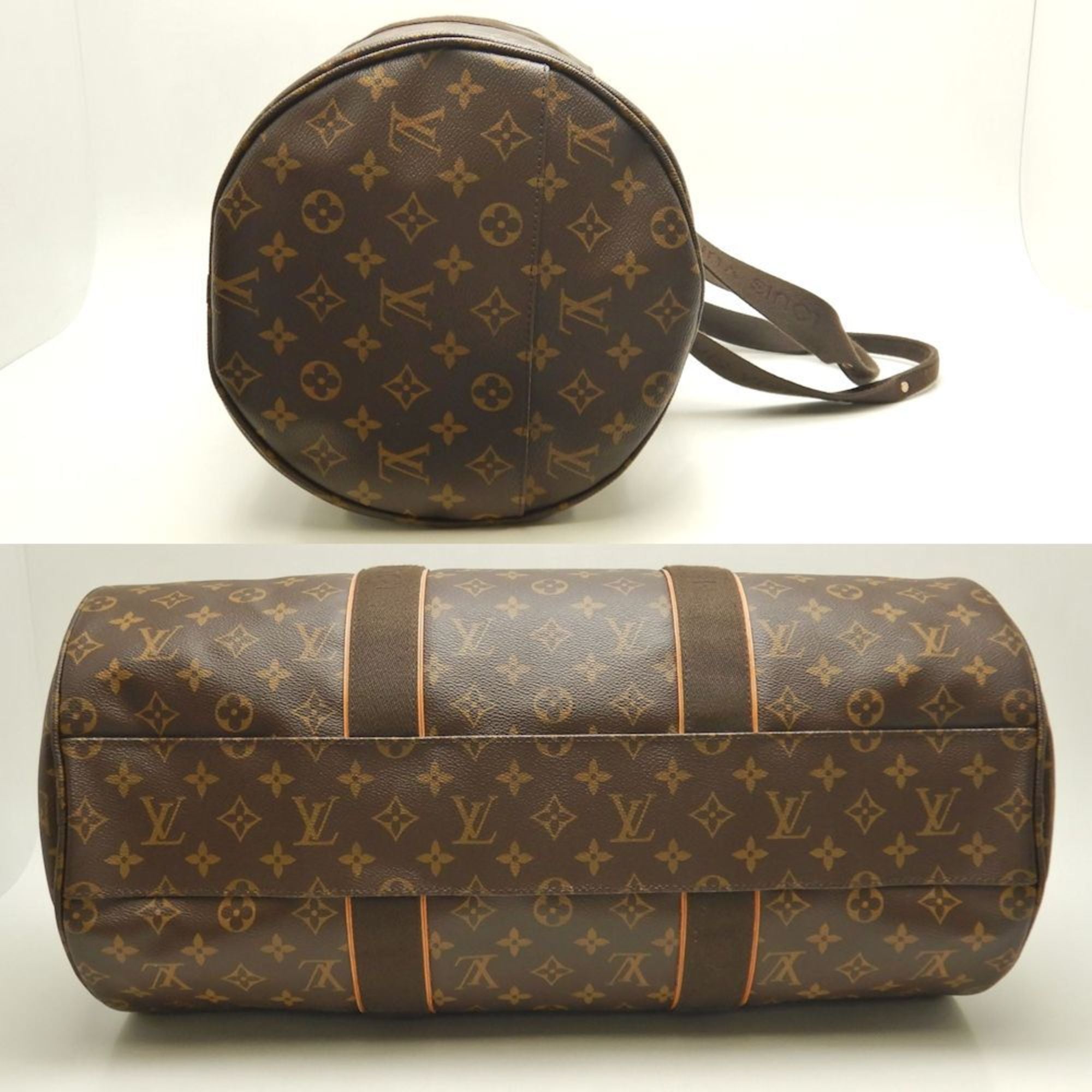 Louis Vuitton Monogram Brown Pvc Boston Bag