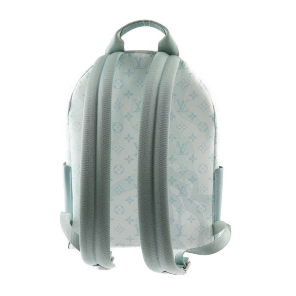 Louis Vuitton Light Blue Pvc Leather Backpack Handbag