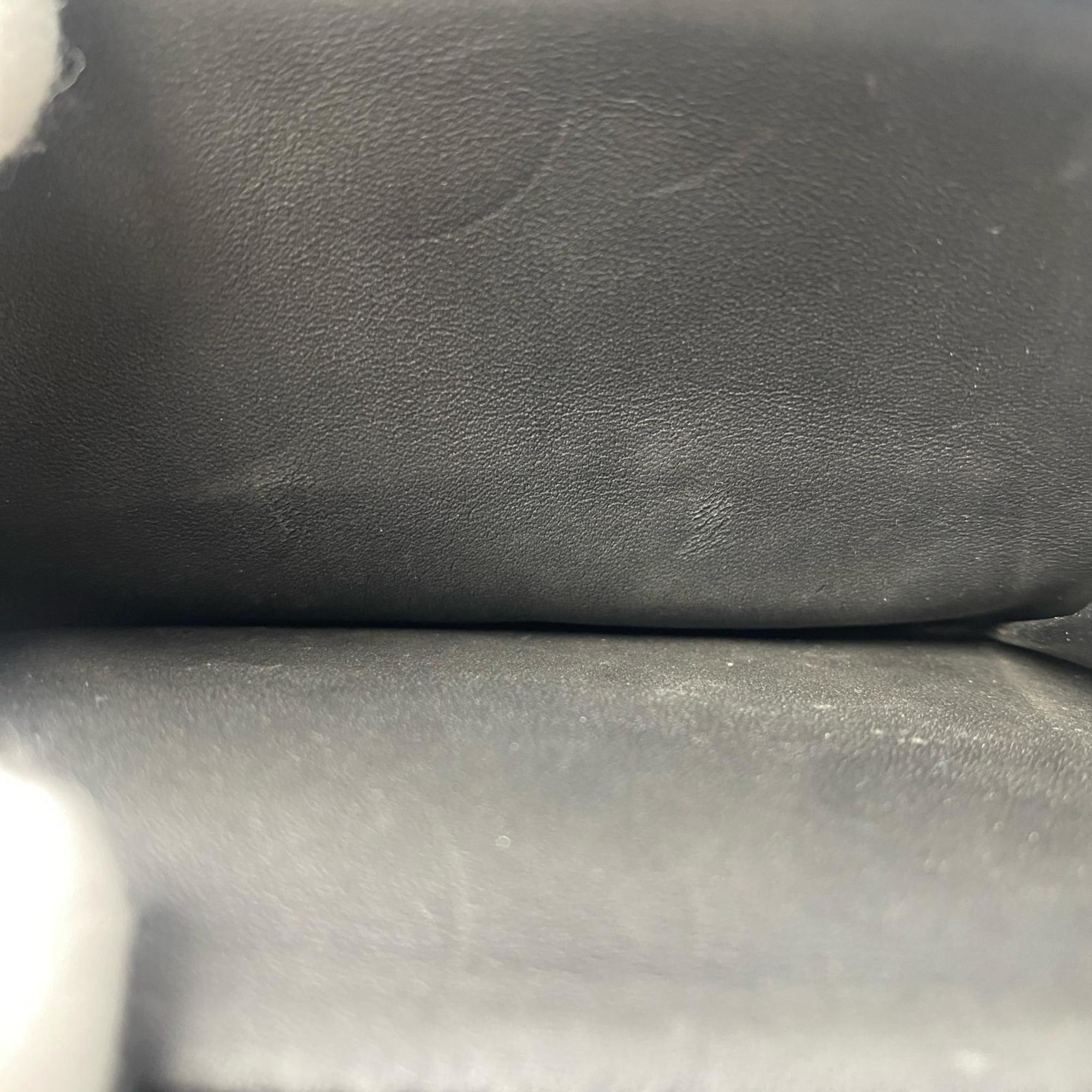 Louis Vuitton Black Noir Leather Wallet (Tri-Fold)