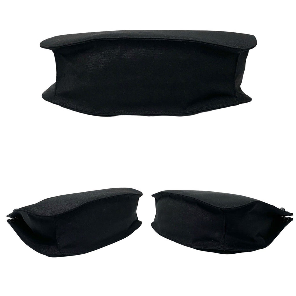 Prada Black Canvas Plastic Shoulder Bag