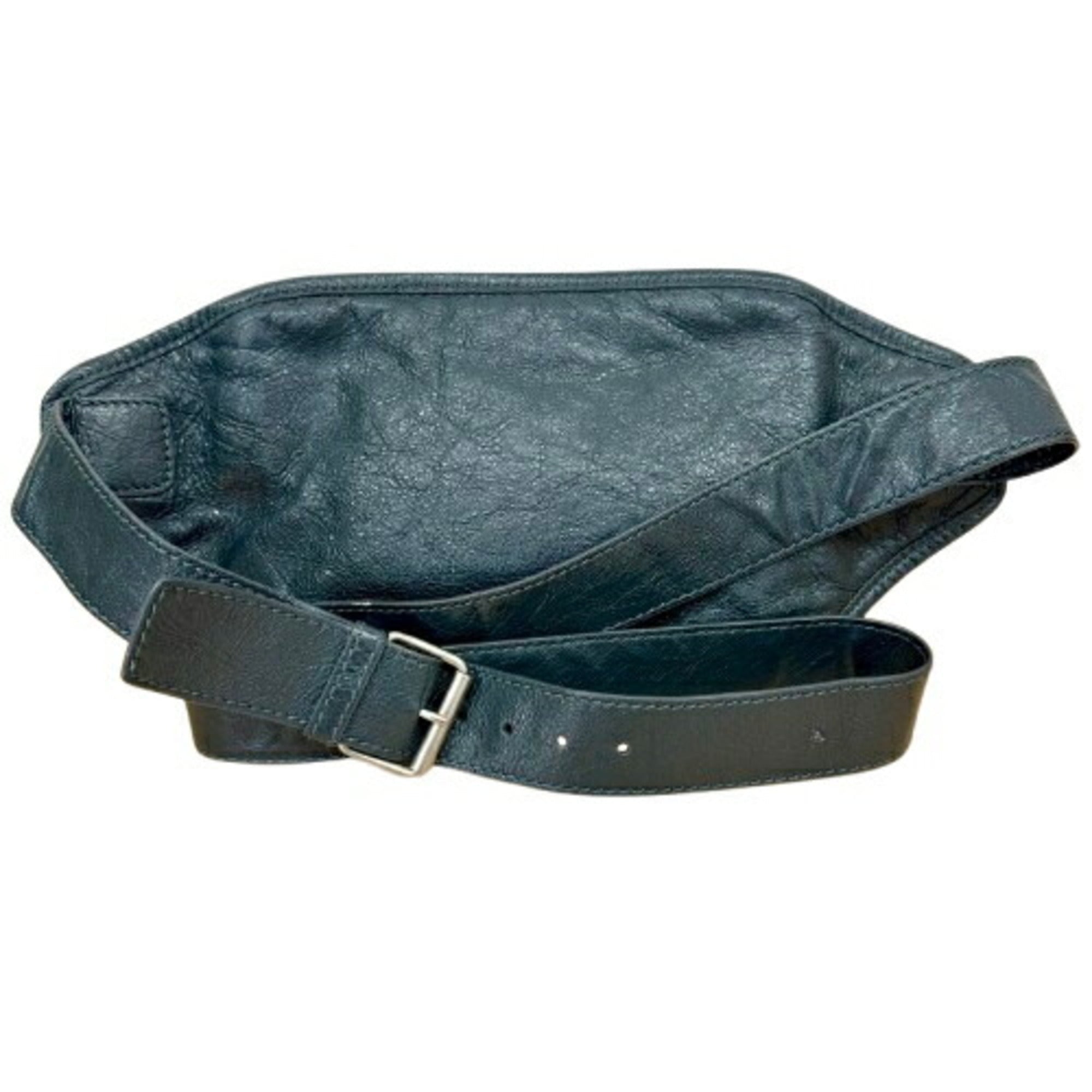 Balenciaga Gray Leather Fanny Pack Sling