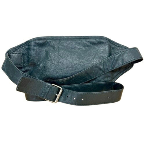 Balenciaga Gray Leather Fanny Pack Sling