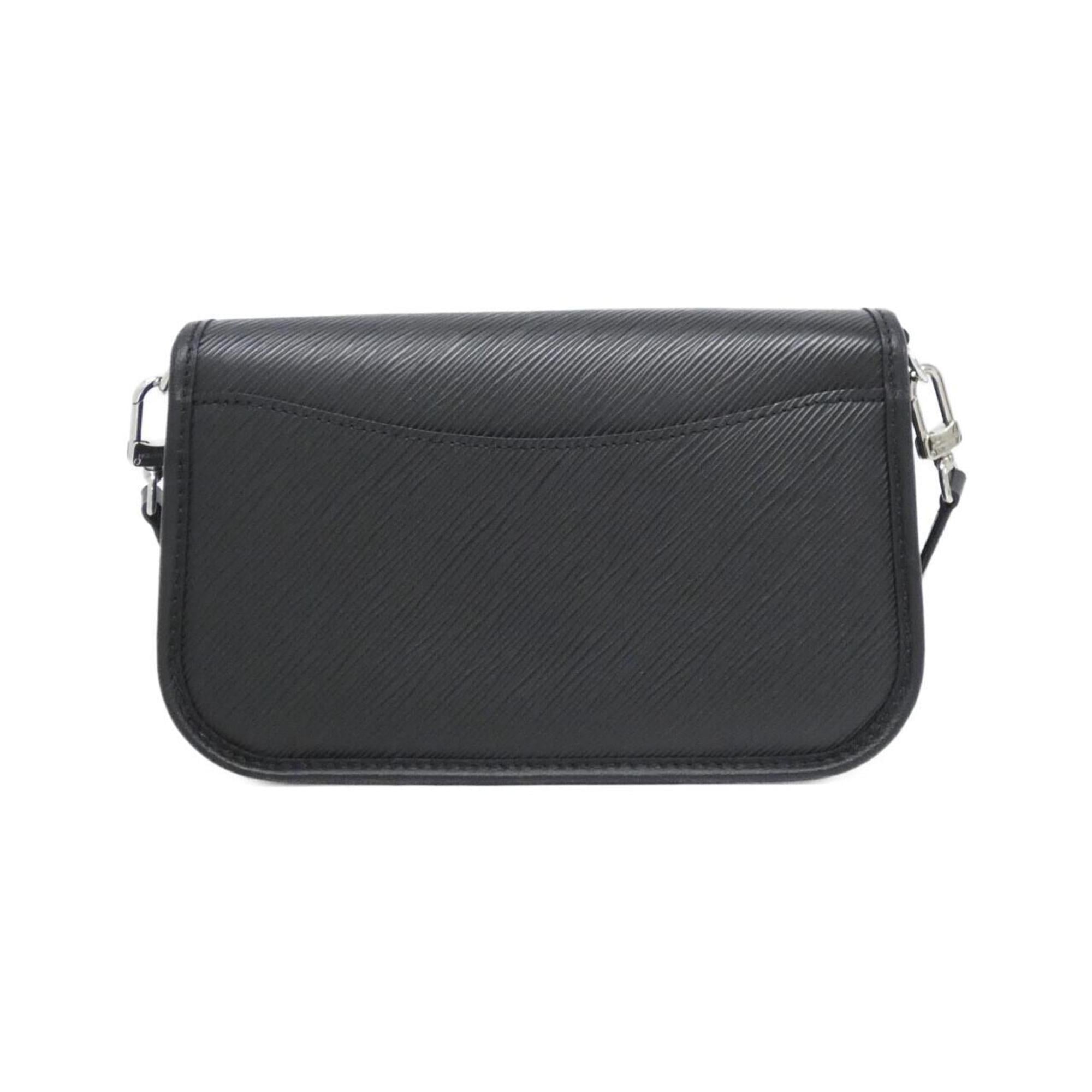 Louis Vuitton Black Leather Shoulder Bag