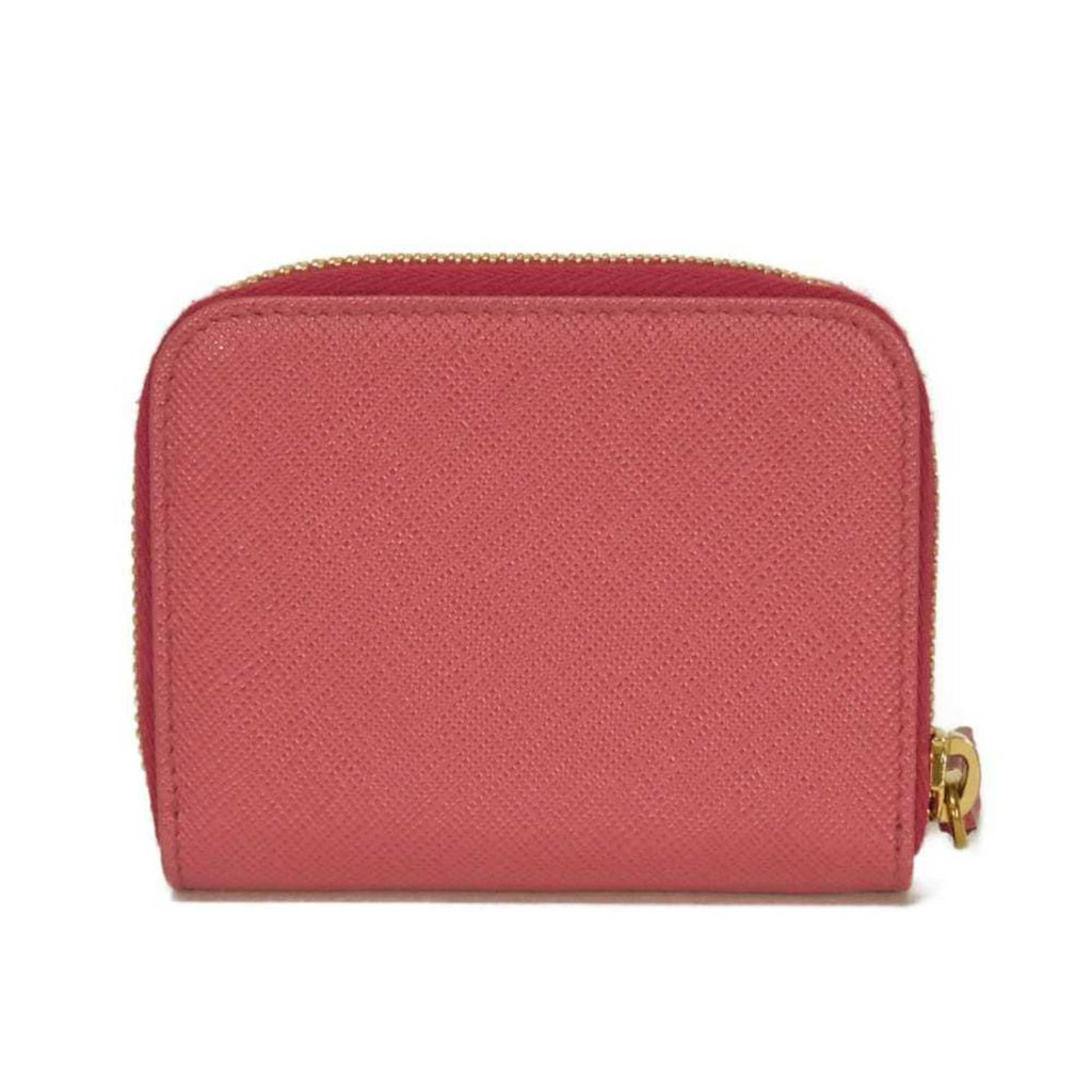 Prada Saffiano Pink Leather Coin Purse/Coin Case
