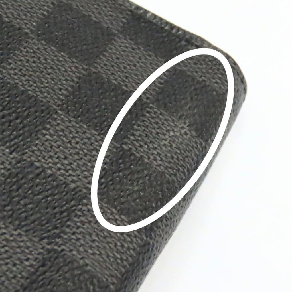 Louis Vuitton Black Gray Damier Graphite Leather Long Wallet